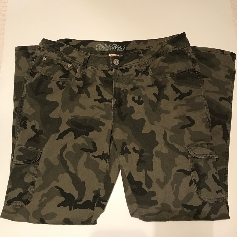 Faded Glory camouflage pants.
